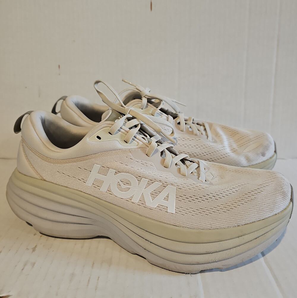 Hoka One Bondi 8 Men’s Size 11 D Oat Milk/barley Running Shoes 1123202 OKB